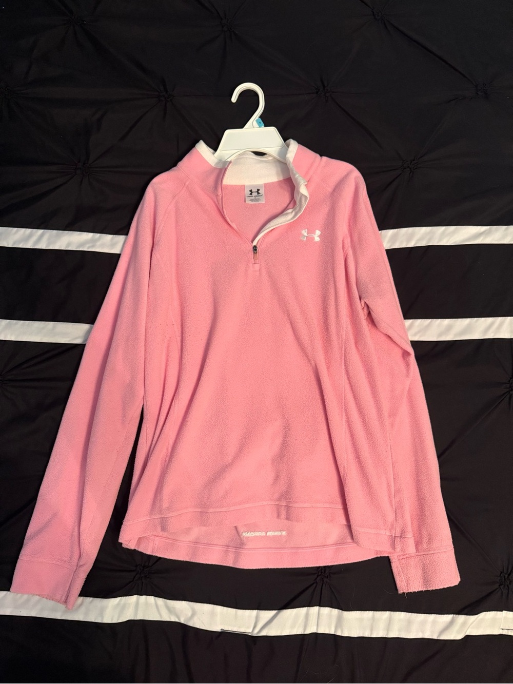 Under Armour Pink Fleece Pullover with Logo